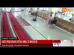 AKSI PENCURIAN KOTAK AMAL DI MASOJIK